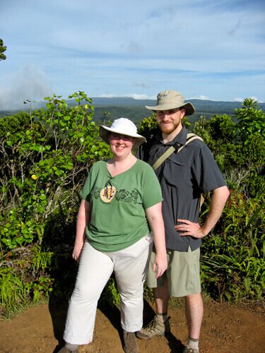 Me and the husband at Pihea Vista